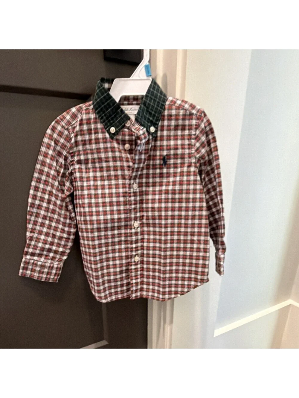 Ralph Lauren Boys' Plaid Button-Down Shirt Size 18M
